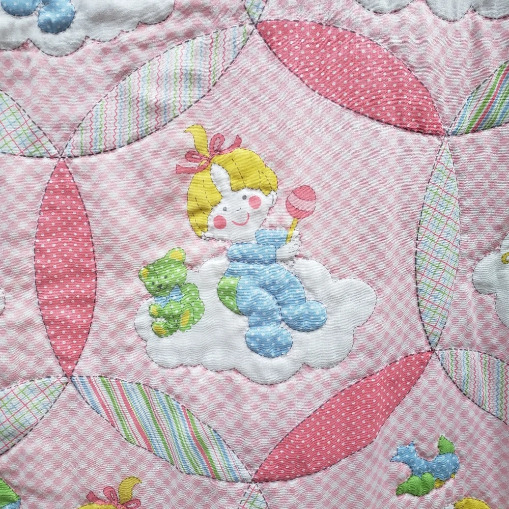 Handmade Baby Blanket / Quilt - Little Girl